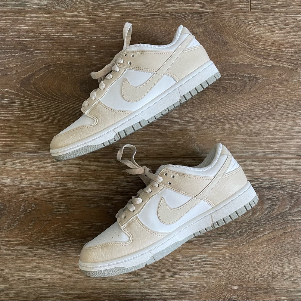 Nike Low Dunk Low Next Nature in White and Orewood Brown Women’s 7.5 and Men’s 6